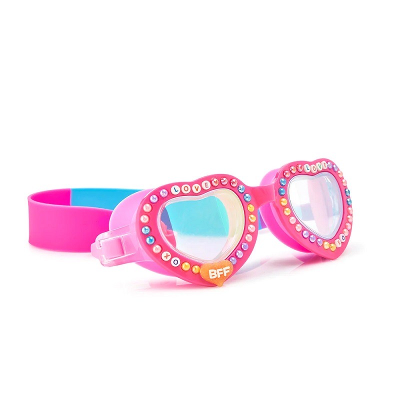 Love Letters Love Note Pink Swim Goggles