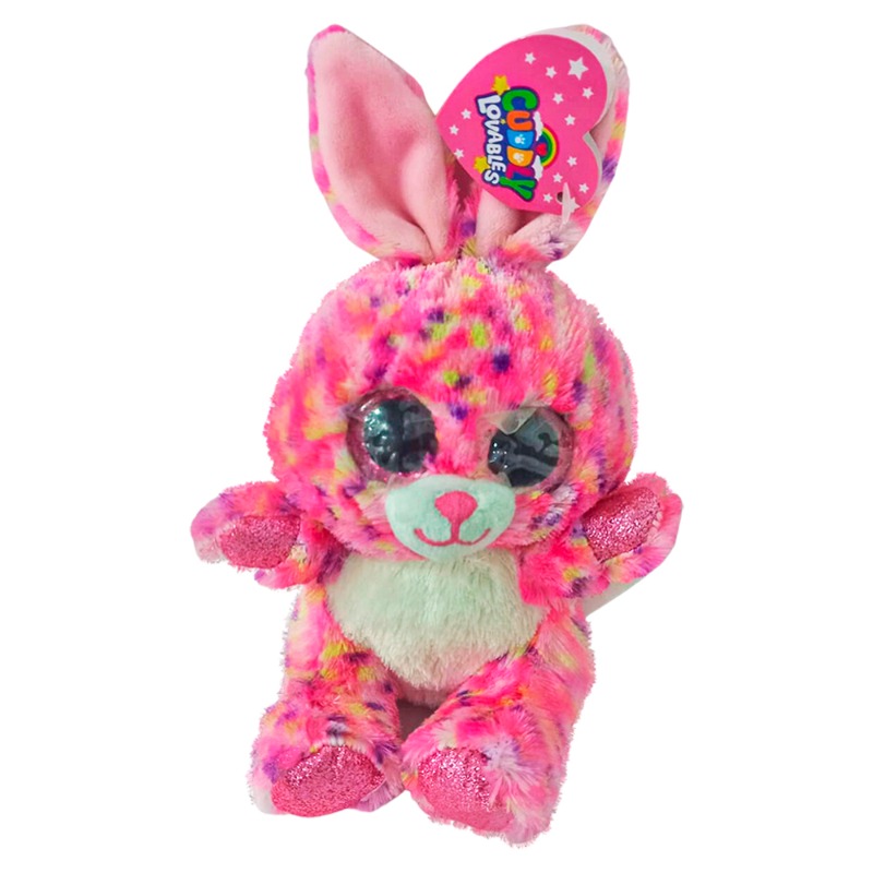 Cuddly Loveables Pink Bunny Plush Toy 15cm