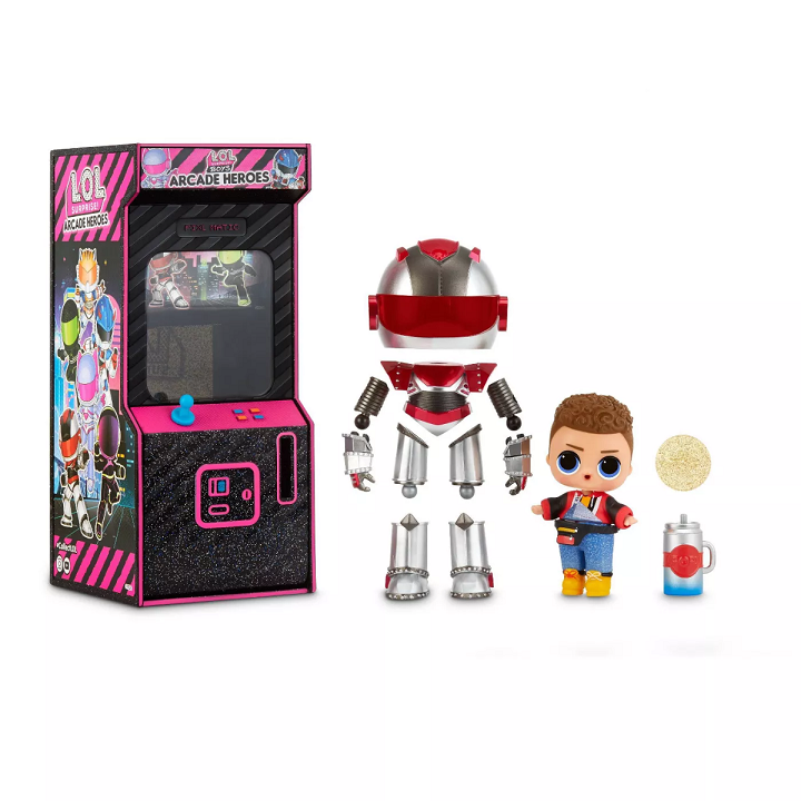 L. O. L. Surprise Boys Arcade Heroes Action Figure Doll With 15 Surprises Assorted