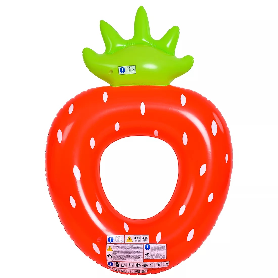 Sun Club Inflatable Strawberry Ring Float