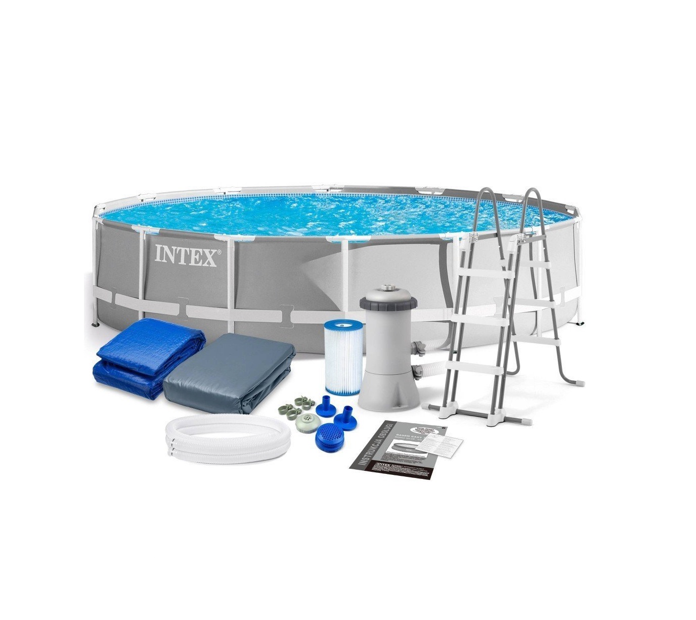 Intex Prism Frametm Premium Pool Set With Accessories - 14 Ft