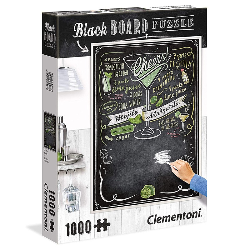 Clementoni - Black Board Puzzle Cheers - 1000 Pcs