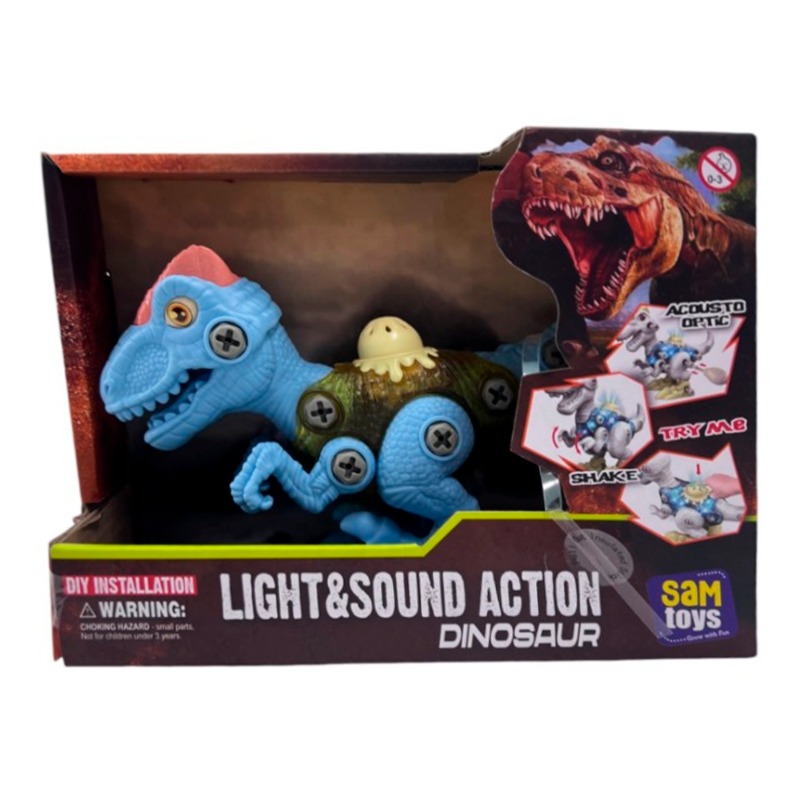 Sam Toys Take Apart Dinosaur Game - Blue