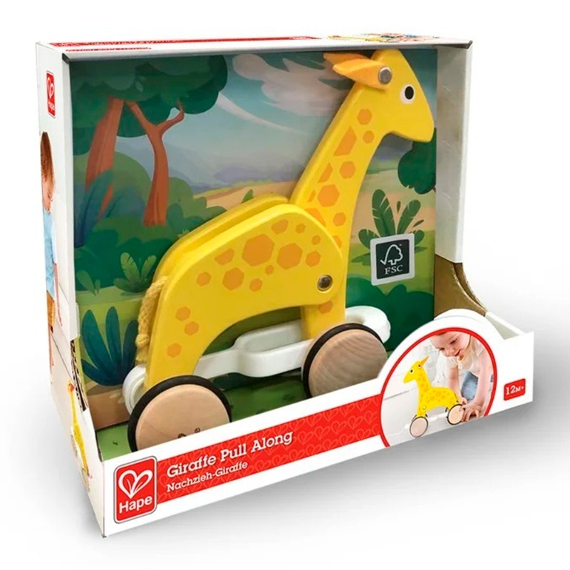 Hape Little Giraffe Pull Toy