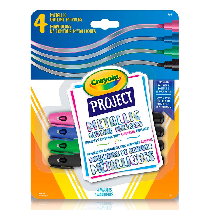 Crayola Project 4 CT Metallic Outline Markers