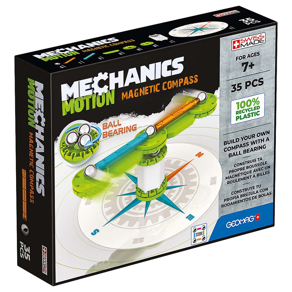 Geomag Mechanics Motion Magnetic Compass - 35 Pcs