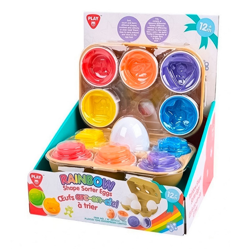 Play Go Rainbow Shape Sorter Eggs