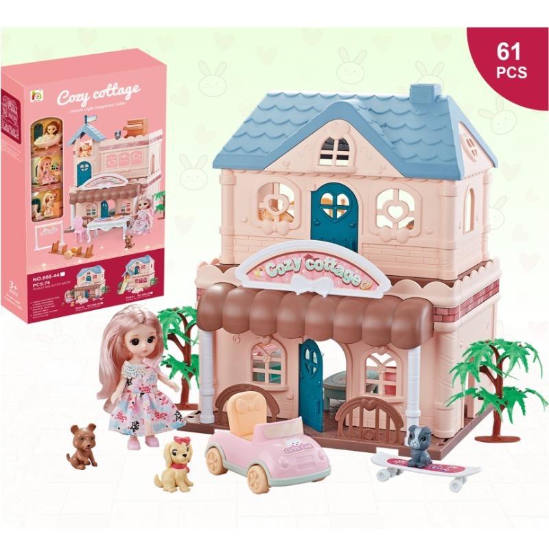 Cozy Cottage Building Set - 61 Pcs