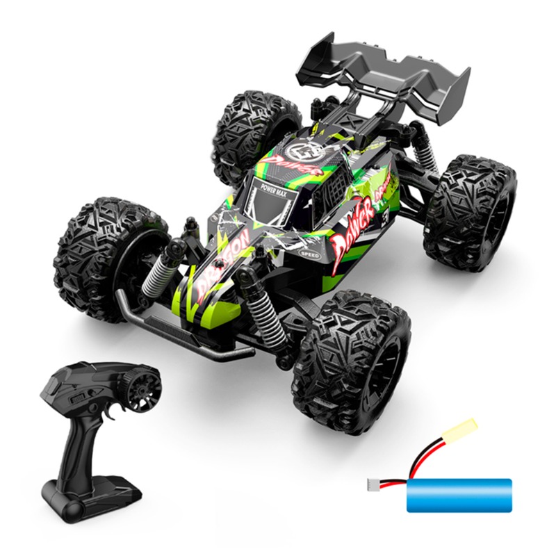 Wild Hunt Off Road RC Car - Green And Red