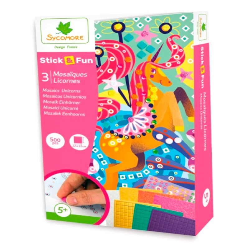 Sycomore Stick & Fun Children's Mosaics Unicorns