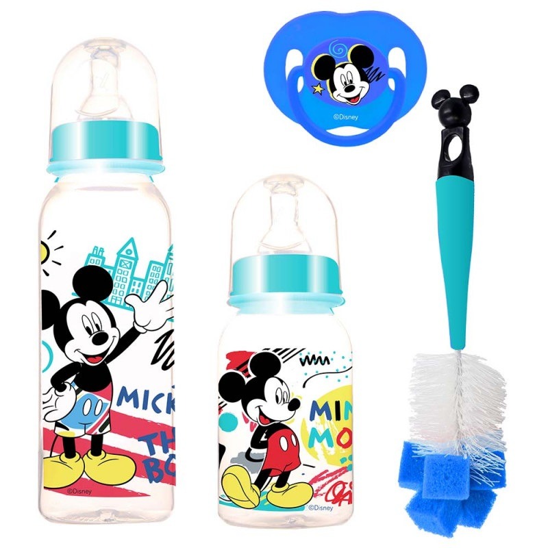 Disney Mickey Mouse Baby Feeding Set - 4 Pcs