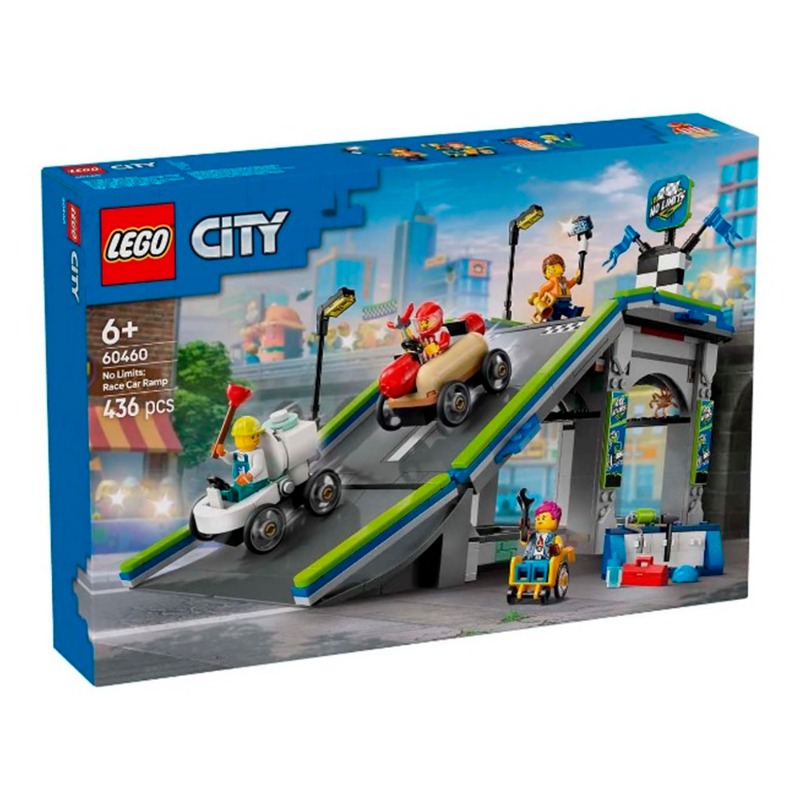 Lego City No Limits Race Car Ramp Track Toy Soapbox Racing Set 60460