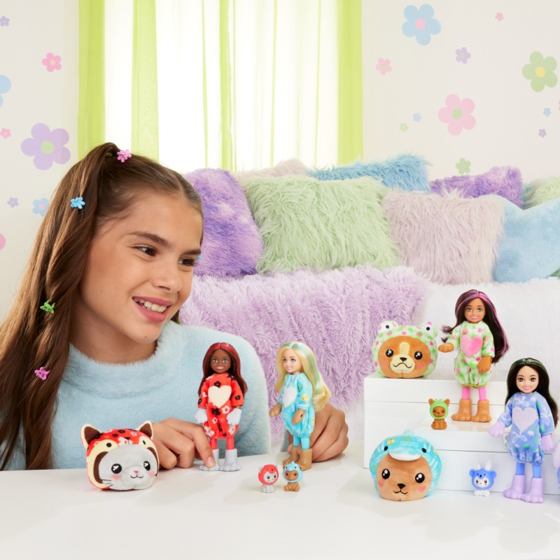 Dabdoob | Barbie Cutie Barbie Reveal Chelsea Doll with 6 Surprises - Blue