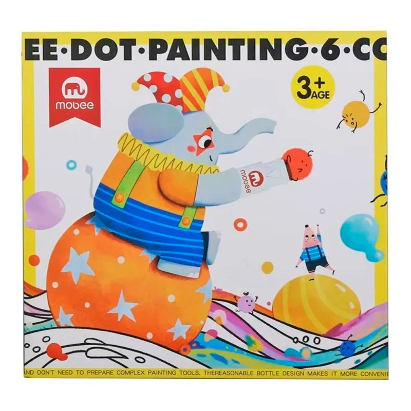 موبي - الرسم بالنقاط 6 ألوان