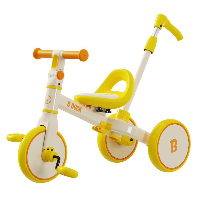 B. Duck 2 In 1 Tricycle and Balance Bike With Handle Bar